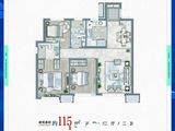 远洋保利悦和山海_3室2厅2卫 建面115平米