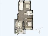 华发招商依云四季_2室2厅1卫 建面78平米