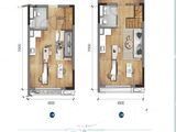 天河云商汇_2室0厅2卫 建面45平米