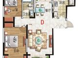 碧桂园凤凰城_2室2厅1卫 建面114平米