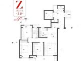 保利万科时代之光景城_3室2厅1卫 建面97平米