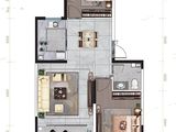 汇融风华_2室2厅1卫 建面84平米