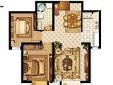 东鸿蝶翠里_2室2厅1卫 建面76平米