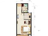 花屿海_1室2厅1卫 建面51平米