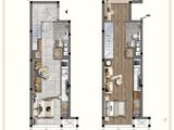 阳光城大都会_3室2厅2卫 建面50平米