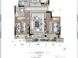 龙湖坤和春江华庭_3室2厅2卫 建面108平米