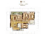 泽京时代广场_4室2厅2卫 建面135平米