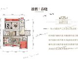 盈胜春晓_2室2厅2卫 建面125平米