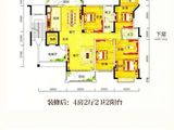 八桂绿城龙湖御景_4室2厅2卫 建面208平米