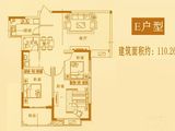 湖图图_3室2厅1卫 建面110平米