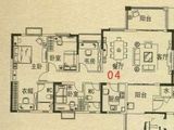 碧桂园翡翠湾_4室3厅2卫 建面140平米