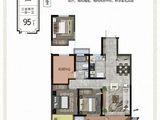 滁州吾悦广场_3室2厅1卫 建面95平米