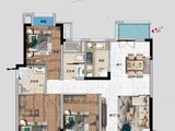 海伦堡金科东方美院_3室2厅2卫 建面115平米