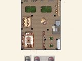 联谊云庐_萃赏地下一层平面图（北入户） 建面170平米