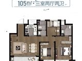 上坤云栖时光_3室2厅2卫 建面105平米