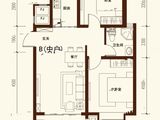 恒旺君悦府_2室2厅1卫 建面93平米