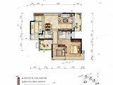 龙光玖榕府_2室2厅2卫 建面93平米