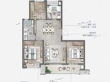 融创潮启东郡_3室2厅1卫 建面106平米