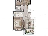 康桥知园_3室2厅1卫 建面100平米