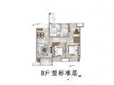 上海龙湖天曜_3室2厅1卫 建面90平米