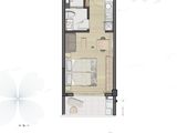 绿城白沙湾度假康养公寓_B户型52平 建面52平米