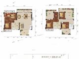 翡翠时光_5室2厅4卫 建面205平米