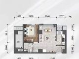 当代宏府MOMΛ_1室1厅1卫 建面57平米