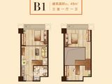 爱尚里_3室1厅1卫 建面48平米
