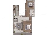 盛京云著_2室2厅1卫 建面107平米
