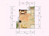 江畔锦城_2室2厅2卫 建面93平米
