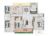 龙城坤园_5室2厅3卫 建面223平米