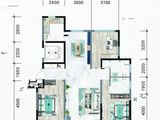 公园和府_3室2厅2卫 建面122平米