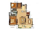 绿地国际花都_4室2厅2卫 建面138平米