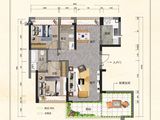 会桐别苑_3室2厅2卫 建面89平米