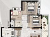 融创臻园_3室2厅1卫 建面85平米