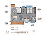 都会星宸_4室2厅2卫 建面148平米