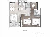 鸿翔云望_3室2厅2卫 建面89平米