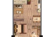 九里中心_1室2厅1卫 建面54平米