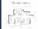 星河璟悦公馆_3室2厅1卫 建面89平米