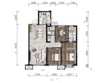 佳兆业时光道_3室2厅2卫 建面106平米
