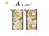 名豪雅居_3室2厅2卫 建面46平米