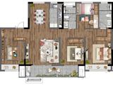 港龙东望府_4室1厅2卫 建面136平米
