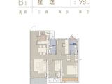 星萃云庭_3室2厅2卫 建面98平米