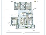 潮白河孔雀城瑞泽学府_4室2厅2卫 建面130平米