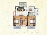 亿龙福星城_3室2厅2卫 建面108平米