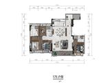 远洋红星长沙天铂_4室2厅4卫 建面183平米