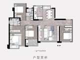 建发五缘灏月_4室2厅2卫 建面143平米