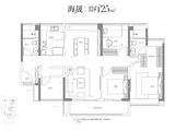 越秀江海潮鸣_4室2厅2卫 建面125平米