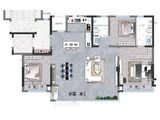 保利公园上城_3室2厅2卫 建面125平米