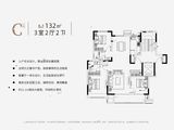 美高云栖_3室2厅2卫 建面132平米